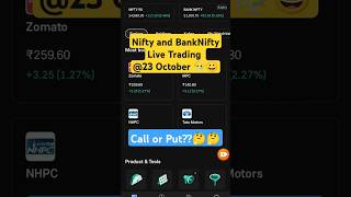 Live Trading @23 October 2024 | Wednesday Nifty and BankNifty Live Trading levels