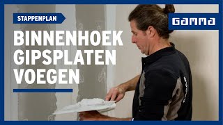 Binnenhoeken van gipsplaten voegen? Volg de 6 stappen | GAMMA België