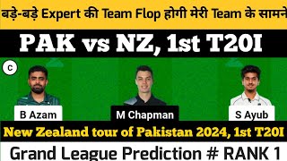 Pakistan vs New Zealand Dream11 Team Prediction, PAK vs NZ 1st T20I Dream 11 Prediction #pakvsnz