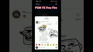 PGM VS Free Fire #shorts #viralshorts #video 👿😎video  #video