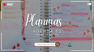 Planmas// Plan with me Dec 12-18//Agenda 52