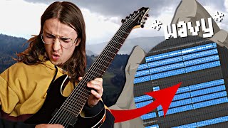 Making a WAVY GUITAR BEAT in the MOUNTAINS! ⛰️ | Making beats in Reaper