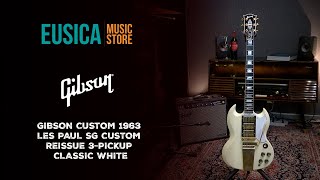 "La Guitarra que utilizaron puras Leyendas" - GIBSON CUSTOM 1963 LES PAUL SG CUSTOM CLASSIC WHITE