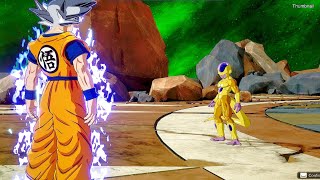 Goku Ultra Instinct Transformation Vs Golden Frieza - Dragon Ball: Sparking! ZERO