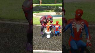 HULK & SPIDY TEAM UP! SAVING THE SKIBIDI TOILET SPIDER-MAN! (GTA V Shorts)| #Shorts | #GTA5