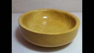 Woodturning - Very beautiful Yellowheart (Pau Amarello) bowl