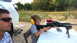 Raising them on the range - Shooting with the boys.