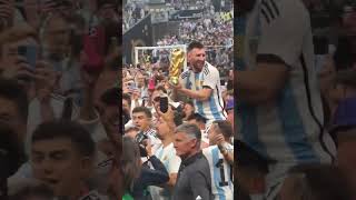 Lionel Messi and Fans Celebration #fifaworldcup #argentina #fifa22  #Messi #fifaworldcupqatar2022