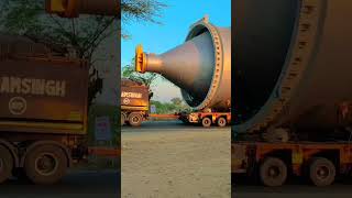 Truck loaded with heavy machineries|| #heavydriver #demonstration of great work activities #shorts