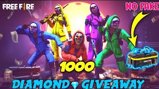 1000 Diamond Giveaway Free Fire