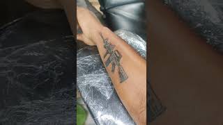 m416 Gun tattoo #shorts #shortvideo #tattoovideo #trending