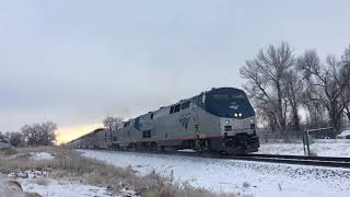 Amtrak #5 slows to almost a stop!! Leyden, Colorado (Union Pacific Moffat Tunnel Sub.)