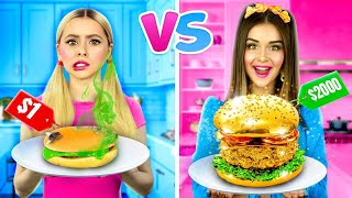 Makanan Murah VS Mahal | Tantangan Masak Kaya vs Miskin | Ide Jenius oleh RATATA BRILLIANT