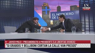 Imperdible Javier Milei con Eduardo Feinmann- 12/04/23