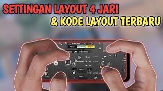 KODE LAYOUT PUBG MOBILE 4 JARI TERBARU | SETTINGAN LAYOUT PUBG MOBILE 4 JARI TERBARU 2024