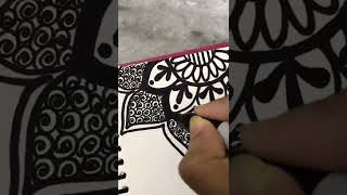 Dreamcatcher Doodle Art | #mandala #feather #howto #shorts