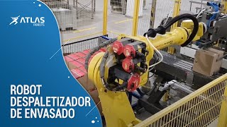 Robot despaletizador de envasado multipack - Atlas Robots