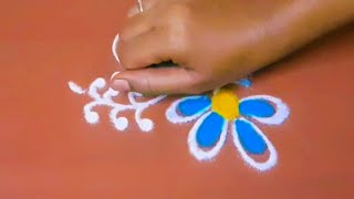 छान रांगोळी डिझाईन। traditional rangoli design। daily rangoli design। freehand rangoli । smalll rang