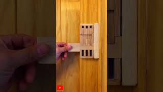 unique creative wood lock #creative #woodwork #satisfyingvideo