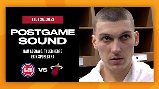 Postgame Interview: Bam Adebayo, Tyler Herro, Erik Spoelstra | November 12, 2024