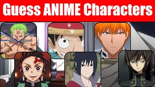 Guess ANIME Characters || 50 Characters in 10 minutes || Anime Quiz