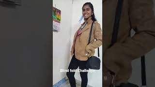 Blind fold Challenge #k'vlogs #challenge #blindfold #trending #funny