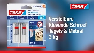 tesa® Verstelbare Klevende Schroeven voor Tegels & Metaal 3 kg [77765]