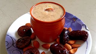 Healthy drinks சரியா சாப்பிடாத குழந்தைகளுக்கு வெறும் வயிற்றில் கொடுங்க /Dry Fruit Milkshake.