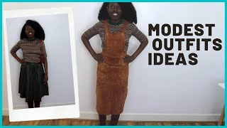 How I styled a ZARA dress 4 different ways | UK MODESTY