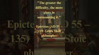 Epictetus Life Changing Quote The greater the difficulty, the Stoic Wisdom for  Happiness #stoicism