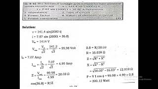 Basic Electrical Engineering Numerical Unit 3 2