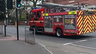 Withington's pump turnout - Greater Manchester Fire and Rescue Service