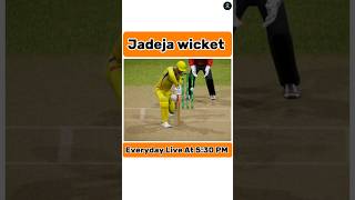 Jadeja Wicket || #shorts #game #gaming #cricket #jadejawicket #out