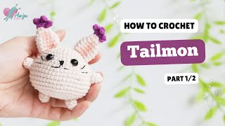 #572 | Crochet Tailmon (1/2) | Keychains | Crochet Digimon Amigurumi | Free Pattern | Amiguworld