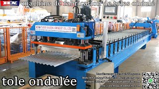 Tole aluminium ondulé machine a profiler les toles bacs