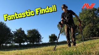 Minelab Equinox 800 Metal Detector In Pasture Grass | Lots of Finds Mystery Chain | Detecting Ep 67