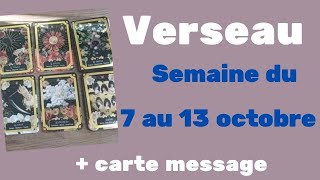 verseau semaine du 7 au 13 octobre + carte message