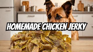 How To Make Chicken Jerky For Dogs - Homemade Dog Treats