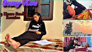 Realistic 9 Hours Study Routine As A Banking Aspirant ||Study Vlog||