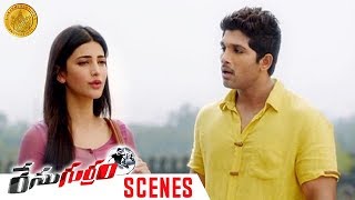 Shruti Haasan Reveals Funny Facts about Prakash Raj | Allu Arjun Race Gurram Movie Scenes | Thaman S