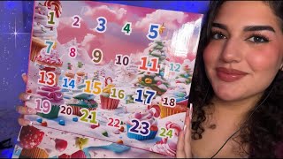 ASMR ABRIENDO UN CALENDARIO DE ADVIENTO DE SLIMES 🙄 ¿me gusta?