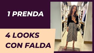 1 prenda, 4 looks con falda