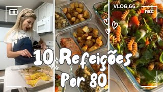 FIZ 10 REFEIÇÕES GASTANDO 80