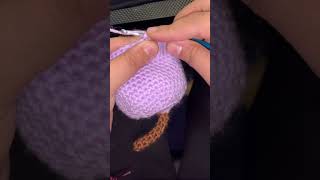 Back loop only, invisible decrease tutorial #crochet #shorts