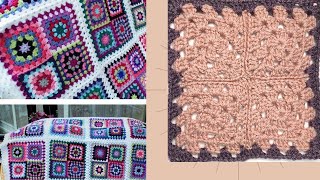 كيفيه تجميع وحدات الجراني بعد تشبيكها في مجموعات / عمل اطار لمفرش بعد تشبيك الوحدات |moory crochet