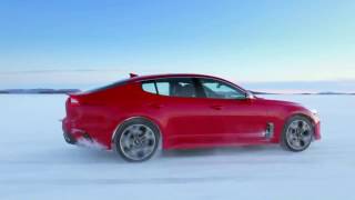 Kia Stinger winter testing in Sweden