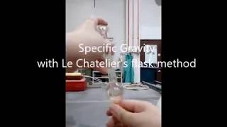 Test Method for Density of Hydraulic Cement. ASTM C188-14