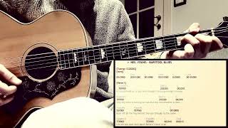 How To Play "BARSTOOL BLUES" by Neil Young | Acoustic Guitar Tutorial