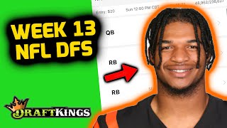 WEEK 13 NFL DRAFTKINGS PICKS