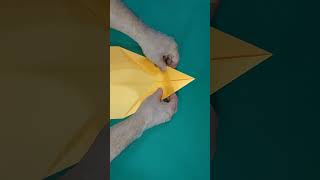 Como fazer um AVIÃO de PAPEL que voa de verdade avião aviãozinho origami #shorts